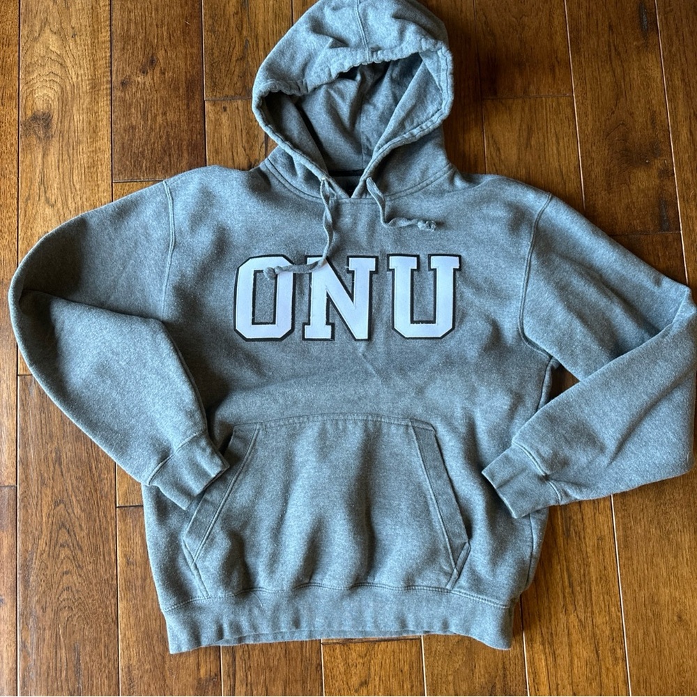 ONU Gray Hoodie Sweatshirt Men's Medium Unisex Olivet Ohio Northern University